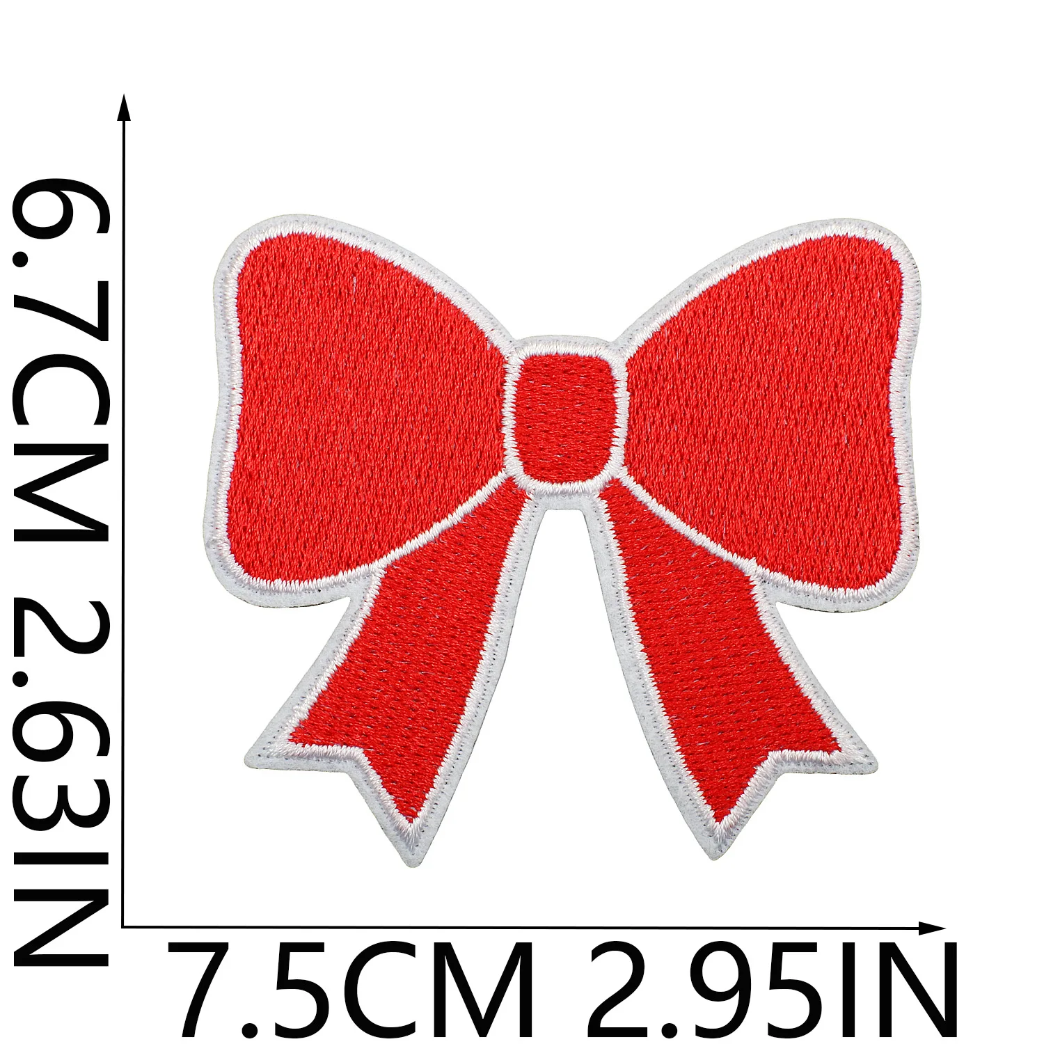 Embroidery Design Love - 1 SZT. Trójkolorowe Naszywki z Haftem