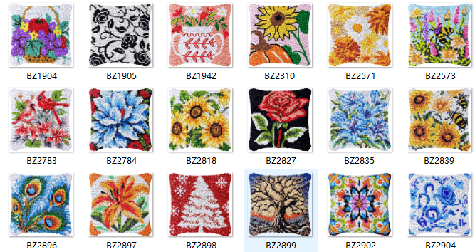 Printed Embroidery Kit - Zestaw do haftu na rzep z