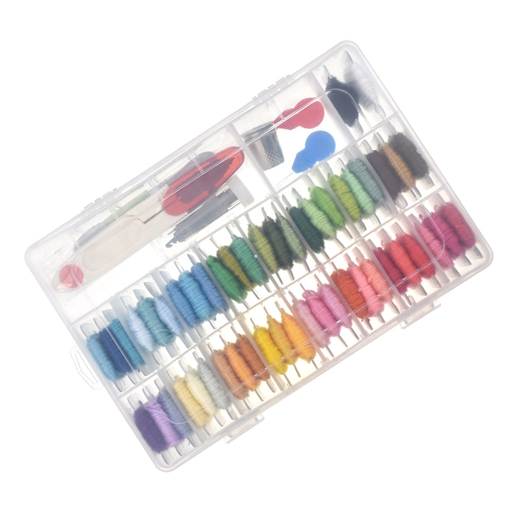 Embroidery Stitches - 50 Zestawów do haftowania dla początkujących