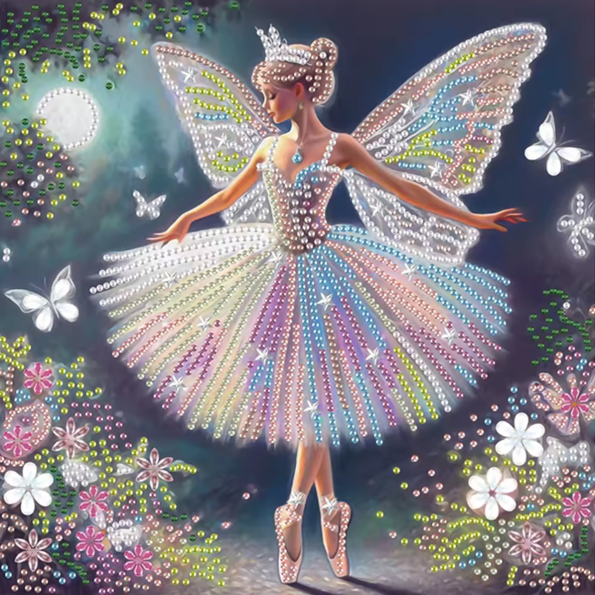 Embroidery Pattern - Seria Wzorów Wróżek Motylkowych, Specjalny Kształt
