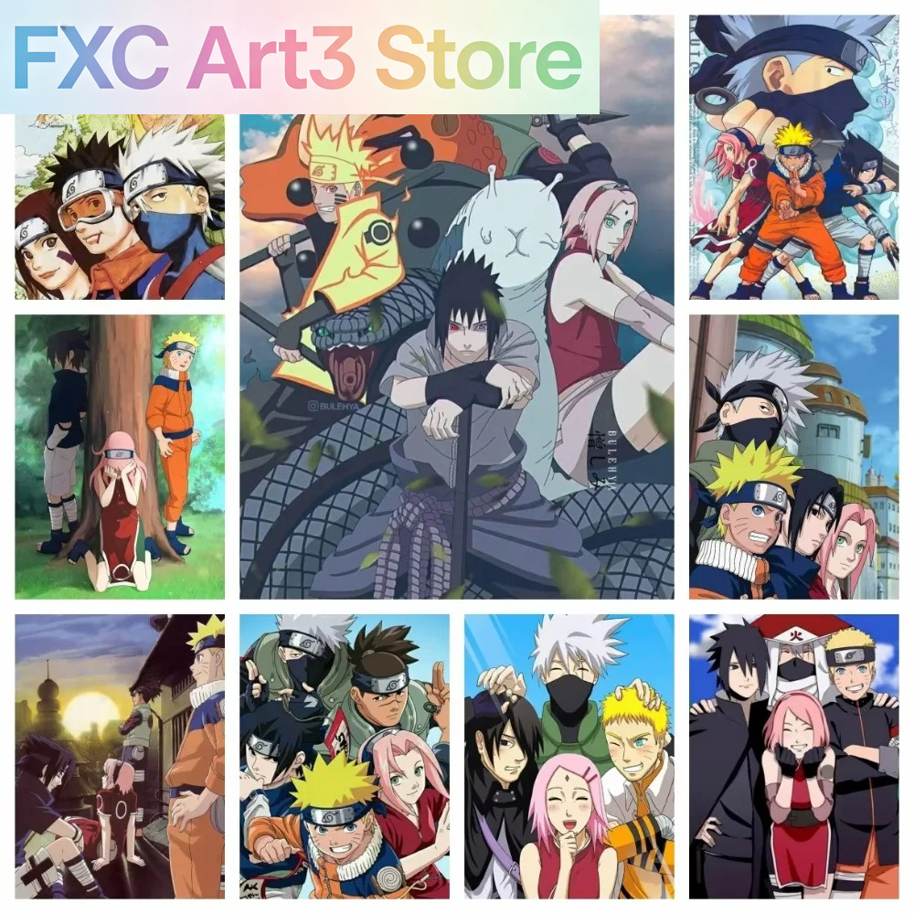 Embroidery Painting - Bezramkowy 1-częściowy obraz diamentowy Naruto Klasa