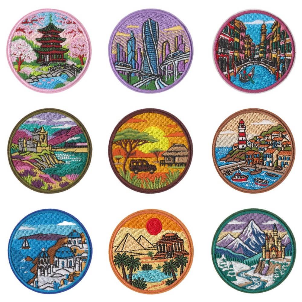 Embroidery Australia - Naszywka z haftowanym wzorem zabytków miasta