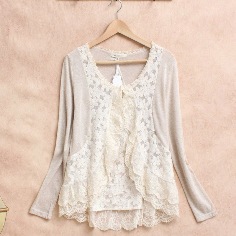 Wiosna styl Mori Girl kobiety  – Embroidery Jersey recenzja i cena