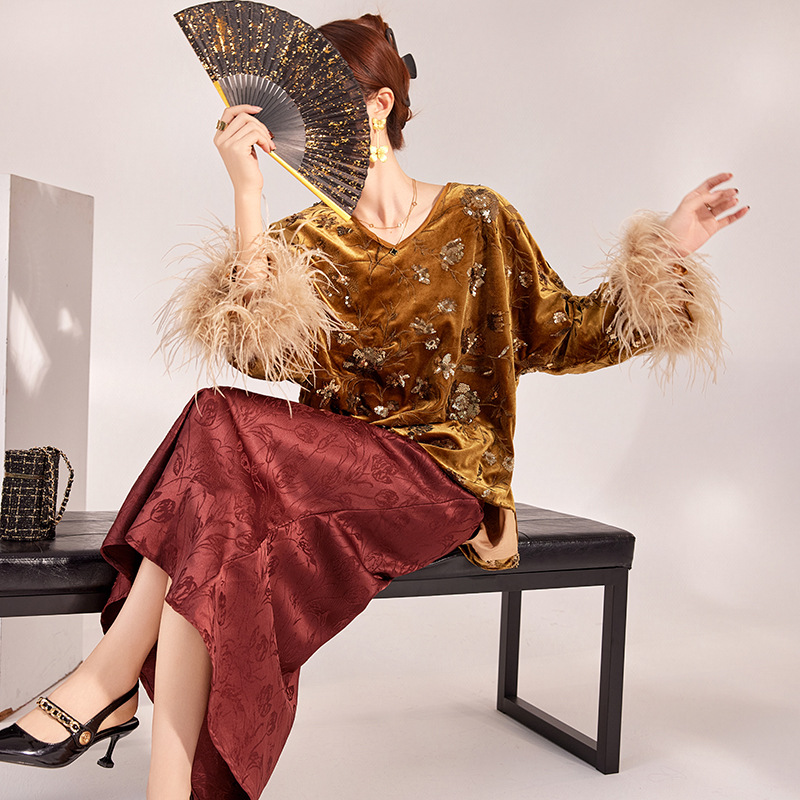 Zimowy zestaw bluzki z mankiet – Embroidery Blouse recenzja i cena