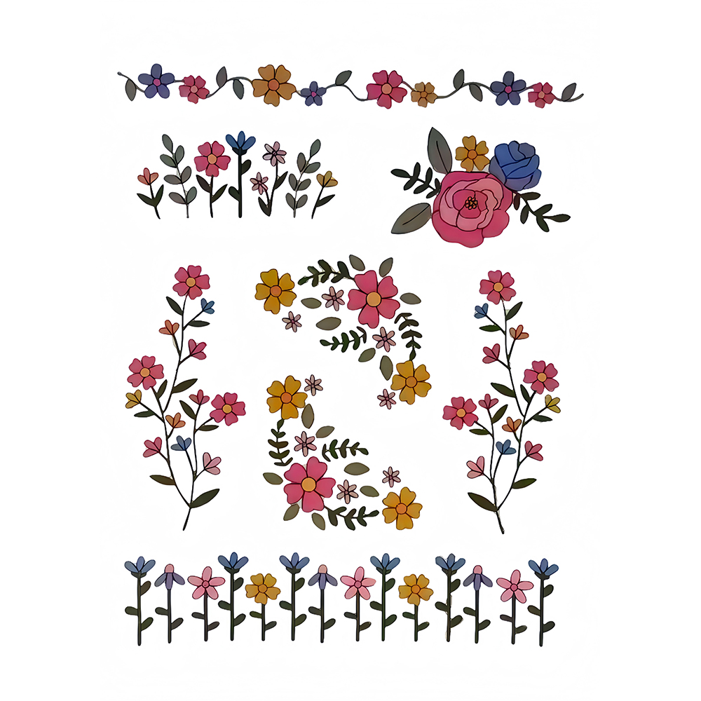1 Zestaw 8 szt. Kolorowych sta – Printed Embroidery Kit recenzja i cena