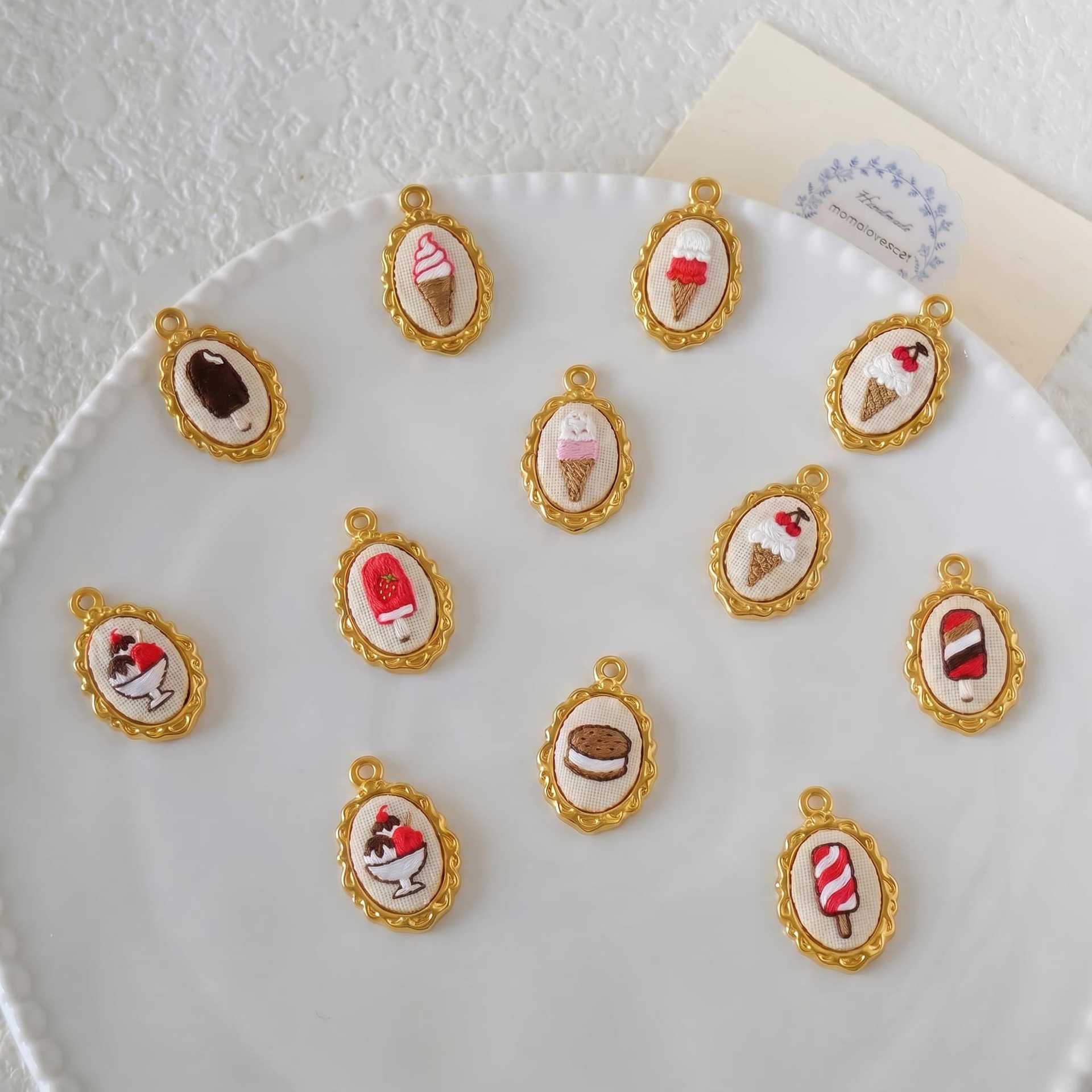 5 szt. Zawieszki ze stali nier – Embroidery Charm recenzja i cena