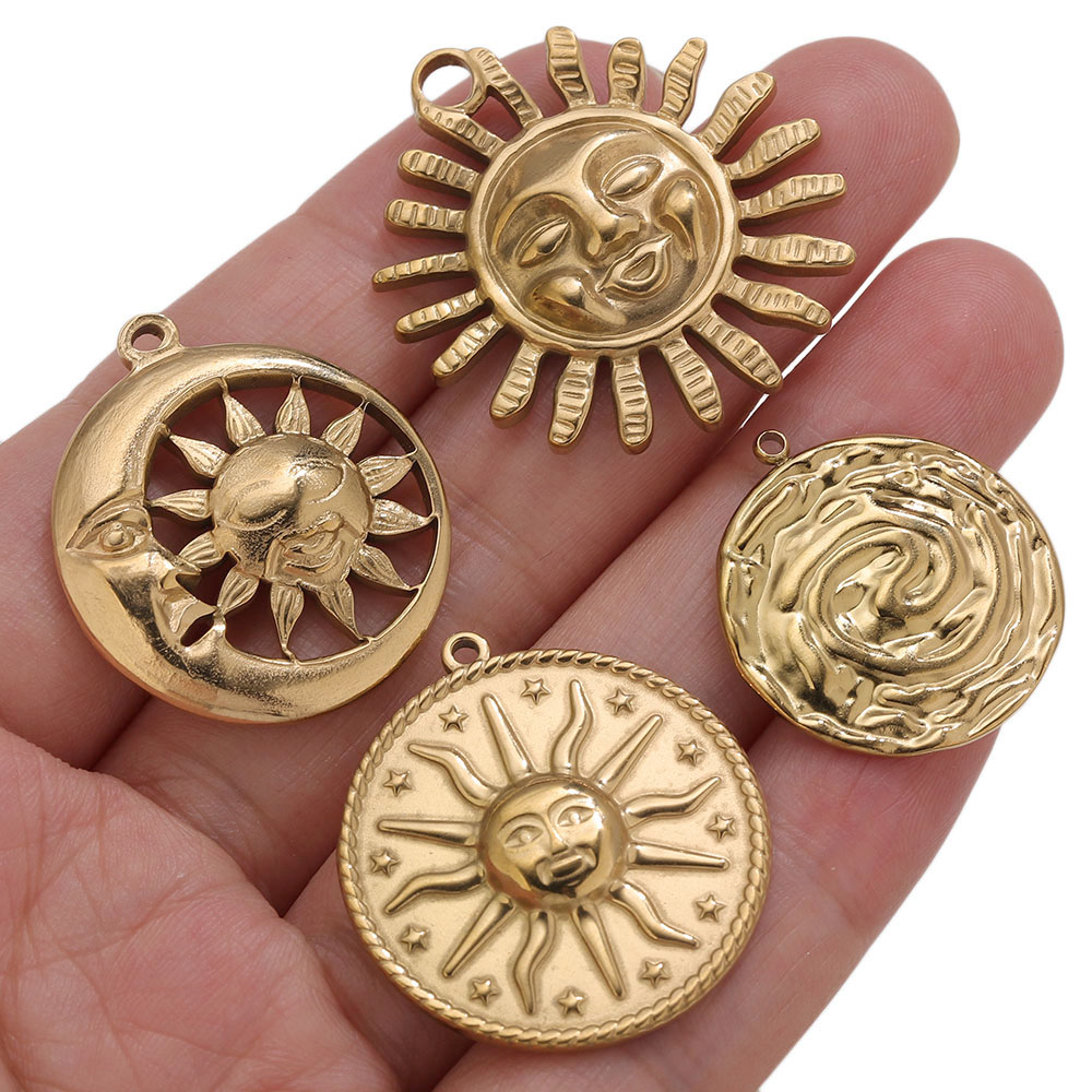 5 szt. Złote zawieszki PVD ze  – Embroidery Charm recenzja i cena