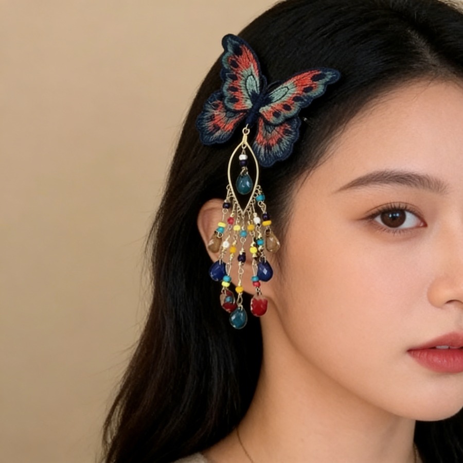 Nowe chińskie spinki do włosów – Embroidery Charm recenzja i cena