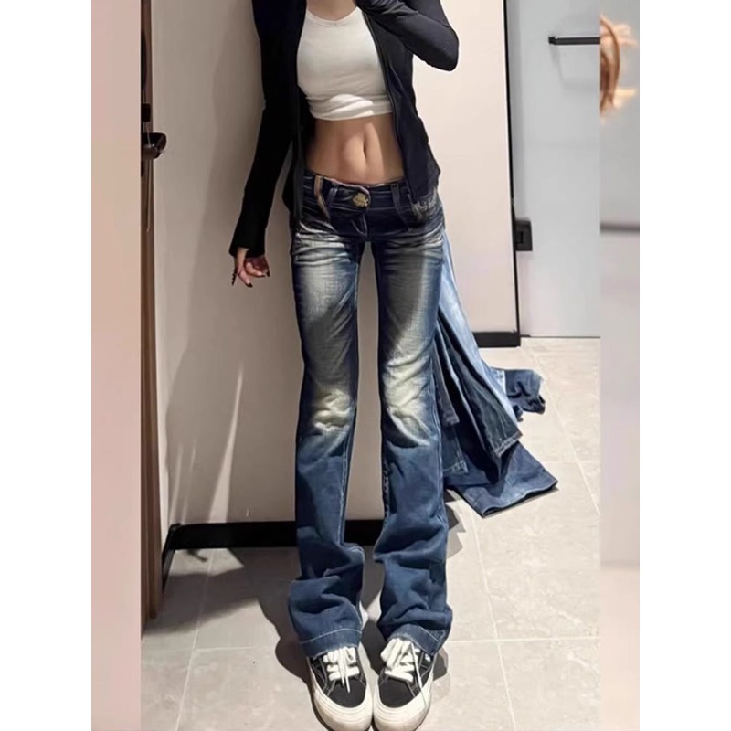 Letnia moda Y2K Retro Punk Nis – Embroidery Jeans Sakura recenzja i cena