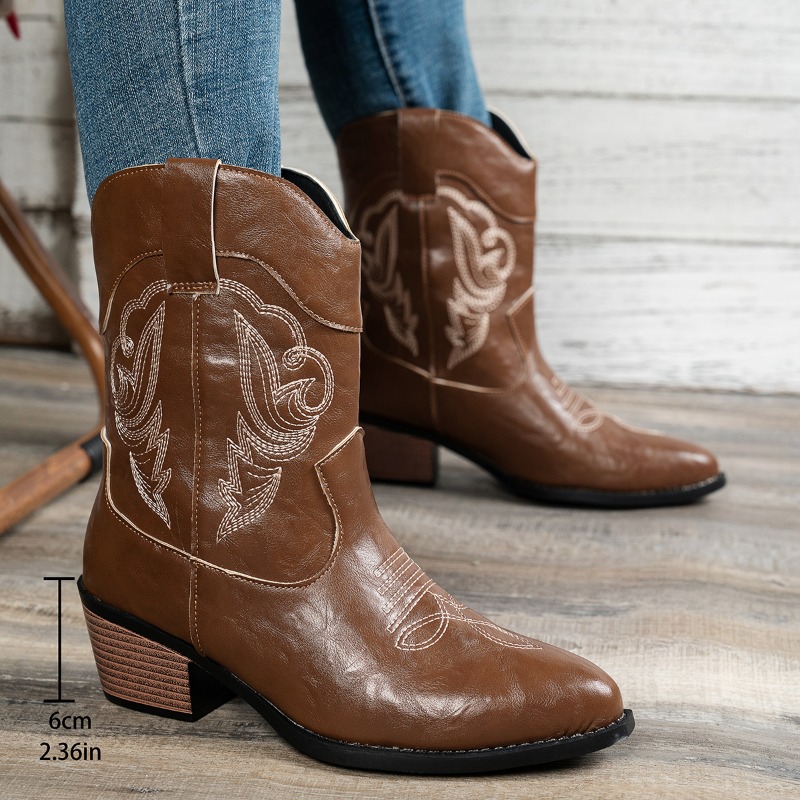 Damskie kowbojki westernowe, h – Embroidery Stitches recenzja i cena