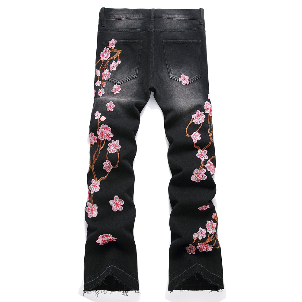Męskie dżinsy z haftem Sakura  – Embroidery Jeans Sakura recenzja i cena