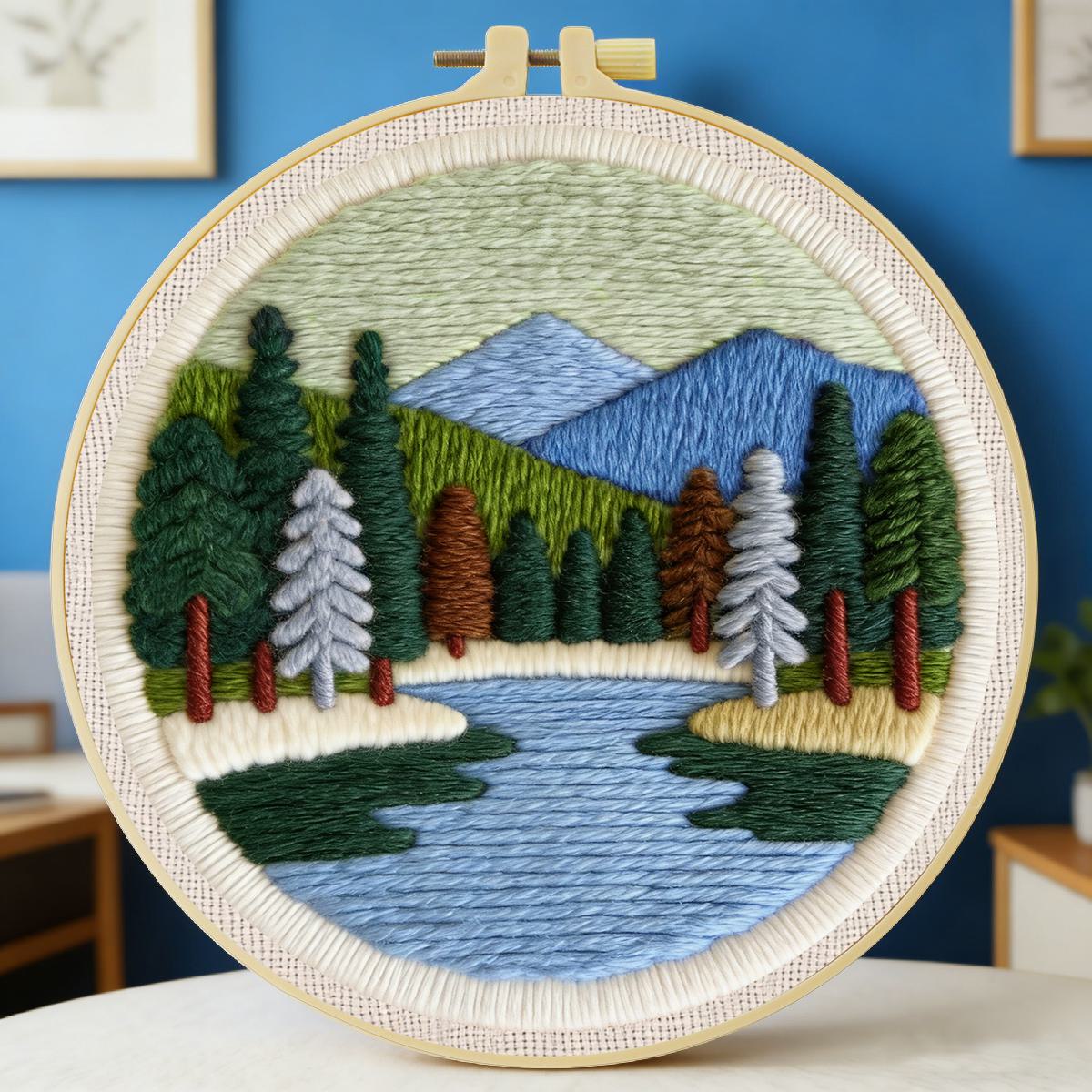 Zestaw do haftowania punch nee – Printed Embroidery Kit recenzja i cena