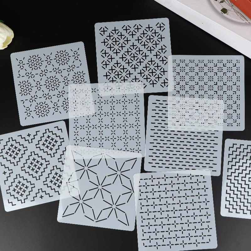 [J]9/32 szt. Szablony do haftu – Embroidery Handicraft recenzja i cena