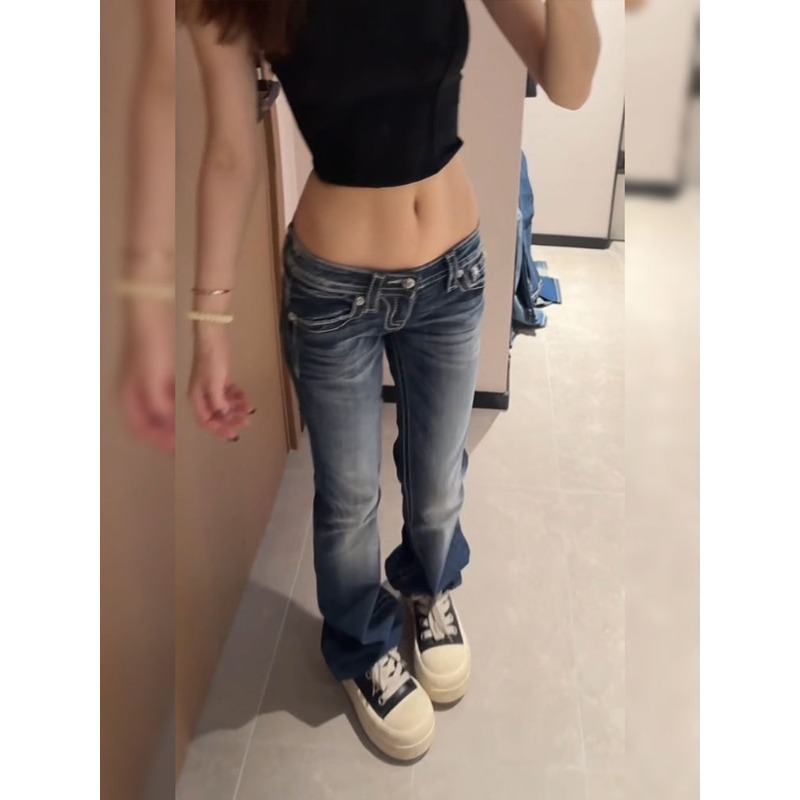 Damskie spodnie jeansowe Y2K G – Embroidery Jeans Sakura recenzja i cena