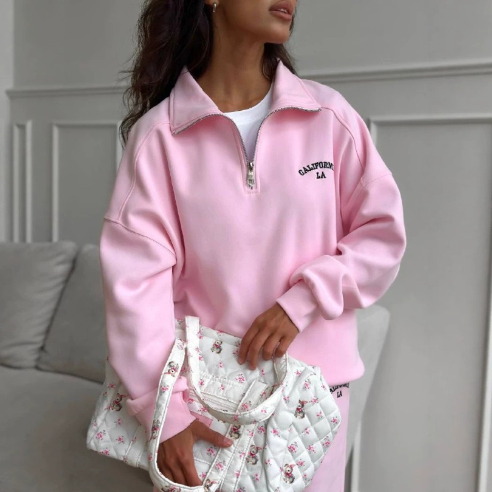 Sportowy komplet z haftowanym  – Embroidery Letter recenzja i cena
