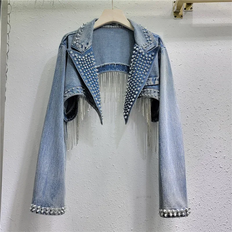 Kurtka jeansowa z krótkimi frę – Embroidery Jeans Sakura recenzja i cena