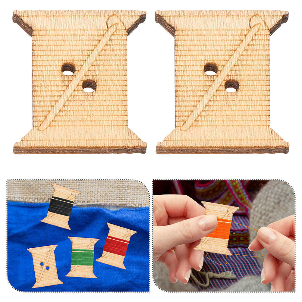 100 sztuk drewnianych szpulek  – Embroidery Tools recenzja i cena