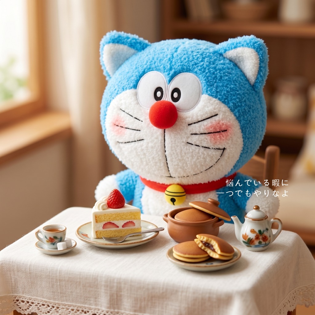 Urocza pluszowa lalka Doraemon – Embroidery Design Love recenzja i cena